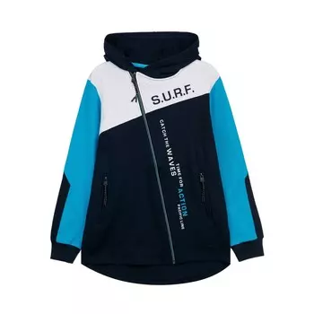 Толстовка из футера на молнии для мальчика, рост 128 см