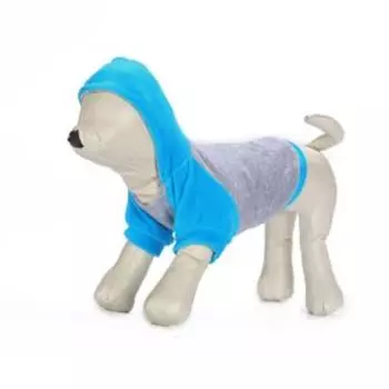 Толстовка из велюра с капюшоном OSSO, 28 (длина изделия 21-22 см, ОГ 36-38 см), микс