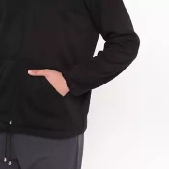 Толстовка мужская, цвет чёрный, размер 56