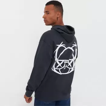 Толстовка мужская, цвет темно-серый, размер L (48)