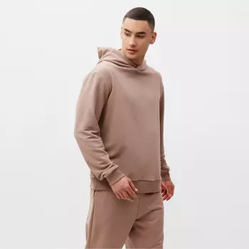 Толстовка мужская MINAKU: Casual Collection, размер 56, тёмно-бежевая