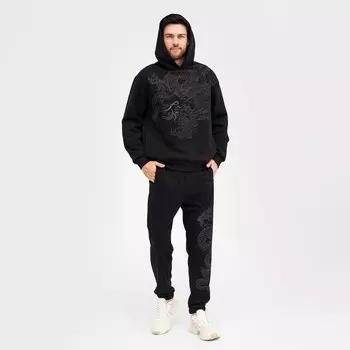 Толстовка мужская НАЧЁС, цвет чёрный, размер 52 (XL)