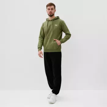 Толстовка мужская с капюшоном MIST Men's casual размер 50, зеленый