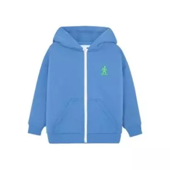 Толстовка с капюшоном для мальчика, рост 98 см, цвет голубой