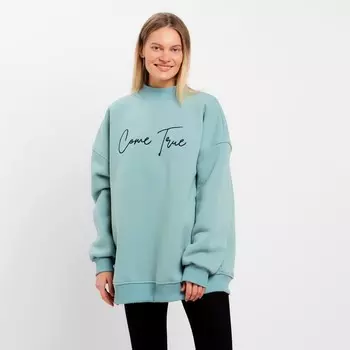 Толстовка (свитшот) женский НАЧЁС uz200291, цвет голубое небо, р-р ONE SIZE (42-46)