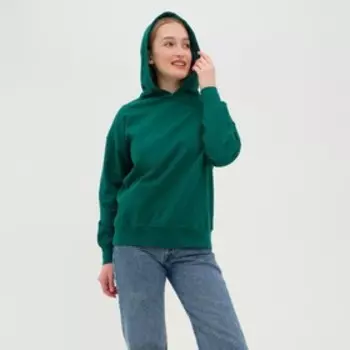 Толстовка женская, цвет изумруд, размер 54