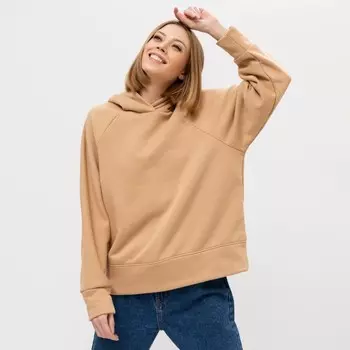 Толстовка женская НАЧЁС, цвет бежевый, размер 46 (М)