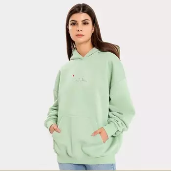 Толстовка женская НАЧЁС, цвет салатовый, размер 50 (XL)
