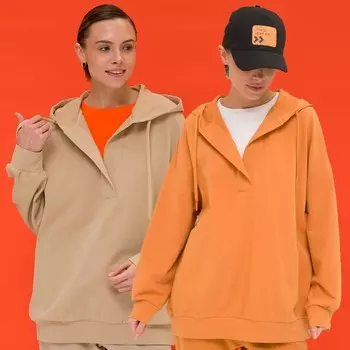 Худи женское, размер S, цвет янтарный