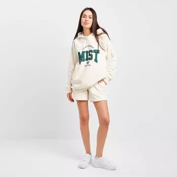 Толстовка женская с капюшоном Mist Old School размер 42, цвет молочный