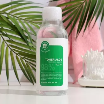 Тонер для лица NSC восстанавливающий с алое, 500 мл
