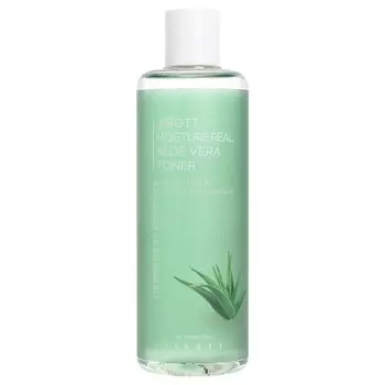 Тонер для лица увлажняющий с алоэ Jigott Moisture Real Aloe Vera Toner, 300 мл