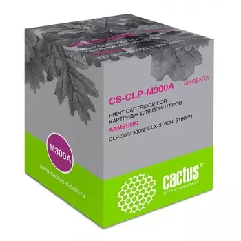 Тонер Картридж Cactus CS-CLP-M300A пурпурный для Samsung CLP-300/300N/CLX-3160N/3160FN (1000стр.)
