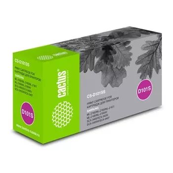 Тонер Картридж Cactus CS-D101SS черный для Samsung ML-2160/2165/2167/2168/SCX-3400/3405 (1500стр.)
