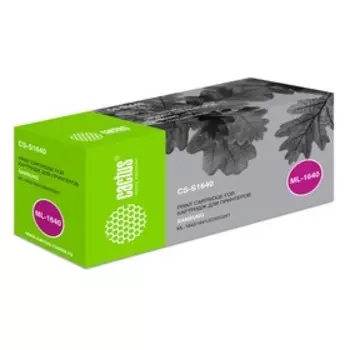 Тонер Картридж Cactus CS-S1640 D108S черный для Samsung ML-1640/1641/2240/2241 (1500стр.)