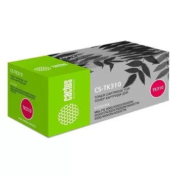 Тонер Картридж Cactus CS-TK310 черный для Kyocera Mita FS 2000/2000D/2000DN/2000DTN/3900/3900DN/3900