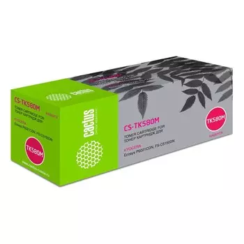 Тонер Картридж Cactus CS-TK580M пурпурный для Kyocera FS-C5150DN/P6021 Ecosys (2800стр.)