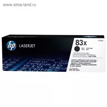 Тонер Картридж HP 83X CF283X черный для HP LJ Pro M201/M225 (2200стр.)