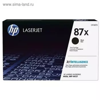 Тонер Картридж HP 87X CF287X черный для HP LJ Ent M506/M527 (18000стр.)