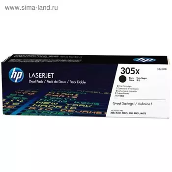 Тонер Картридж HP CE410XD черный x2уп. для HP CLJ M451 (24000стр.)