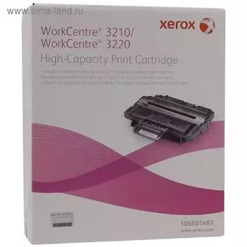 Тонер Картридж Xerox 106R01487 черный для Xerox WC 3210/3220 (4100стр.)