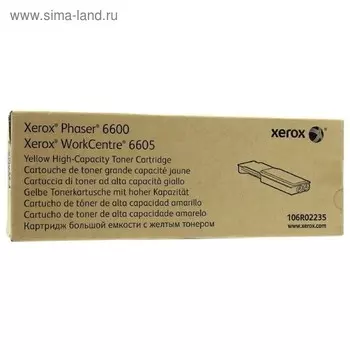 Тонер Картридж Xerox 106R02235 желтый для Xerox Ph 6600/WC 6605 (6000стр.)