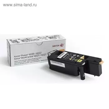 Тонер Картридж Xerox 106R02762 желтый для Xerox Phaser 6020/6022/6025/6027