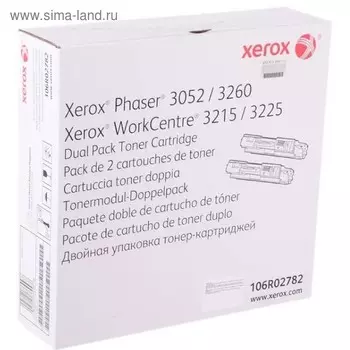 Тонер Картридж Xerox 106R02782 черный для Xerox Phaser 3052/3260 WC 3215/3225 (6000стр.)