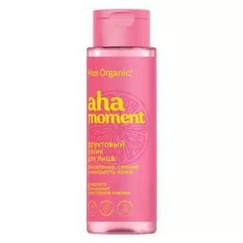 Тоник для лица фруктовый Ана-moment, обновление, сияние и молодость кожи, 190 мл, Miss Organic