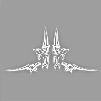 Тонировка-уголок "Дельфин", белый, 350 х 160 мм, комплект 2 шт.