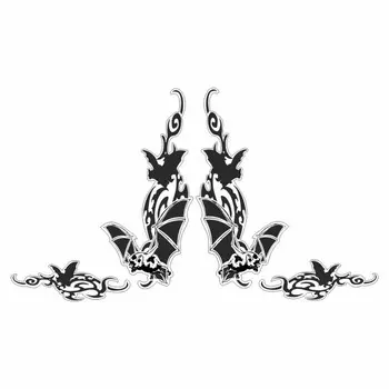 Тонировка-уголок "Летучая мышь", черный, 500 х 230 мм, комплект 2 шт.