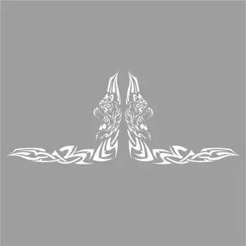 Тонировка-уголок, малая "Рысь", белая, комплект 2 шт, 35 х 18 см