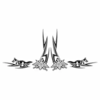 Тонировка-уголок "Погран. войска", черный, 500 х 230 мм, комплект 2 шт.