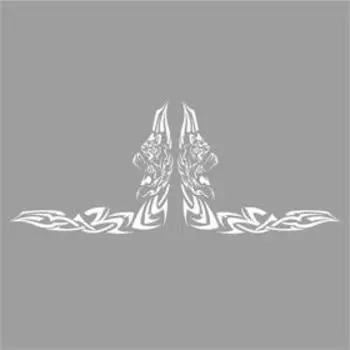 Тонировка-уголок "Рысь", белая, комплект 2 шт, 50 х 23,3 см