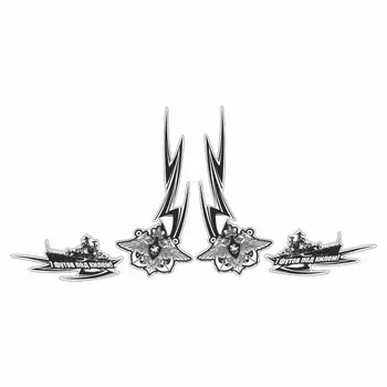 Тонировка-уголок "ВМФ", черный, 500 х 230 мм, комплект 2 шт.