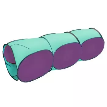 Тоннель, 3-секционный Belon familia, цвет фиолетовый+бирюза