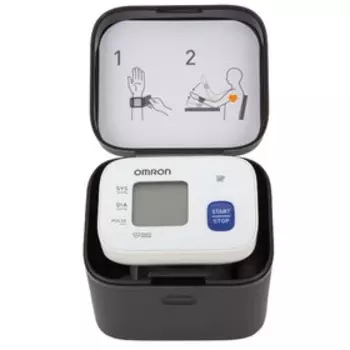 Тонометр на запястье OMRON RS2 HEM-6121-RU, автоматический, манжета 13.5-21.5, 2хААА