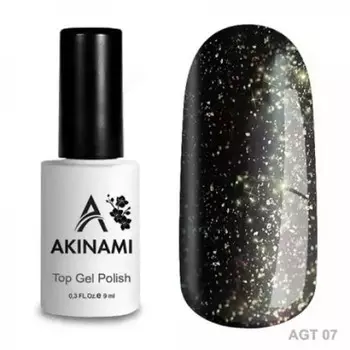 Топ Akinami Glitter Gel №07, 9 мл