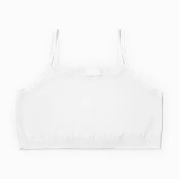 Топ для девочки, цвет белый, рост 140-146 см