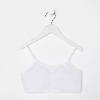 Топ для девочки, цвет белый, рост 158-164 см