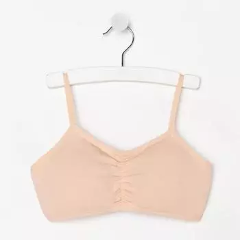 Топ для девочки, цвет бежевый, рост 146-152 см