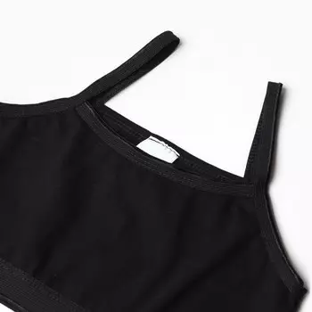 Топ для девочки, цвет черный, рост 134 см (36)