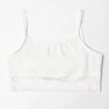 Топ для девочки, цвет кремовый, рост 146-152 см