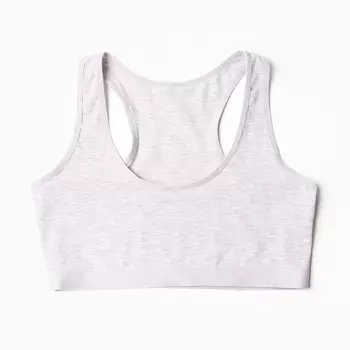 Топ для девочки, цвет серый, рост 146-152 см (11-12)