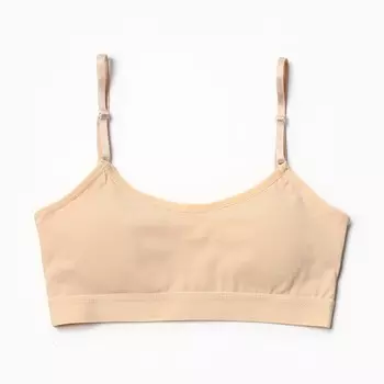 Топ для девочки, цвет телесный, рост 146-152 см