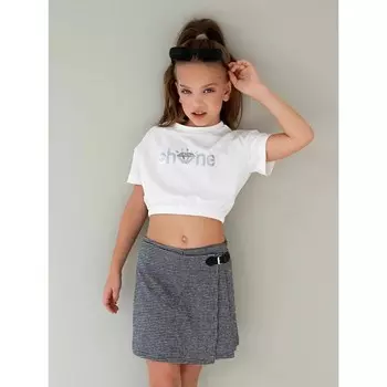 Топ для девочки на резинке, рост 152 см, цвет молочный