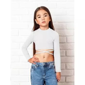 Топ для девочки с длинными рукавами Generation, рост 134 см, цвет белый