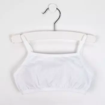 Топ для девочки, цвет белый, рост 158 см