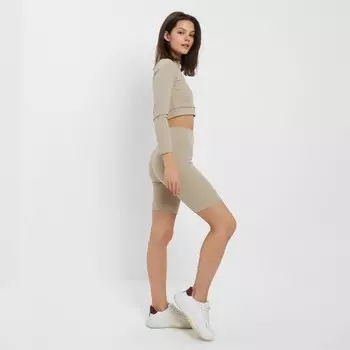 Рашгард спортивный женский MINAKU, бежевый, размер 46