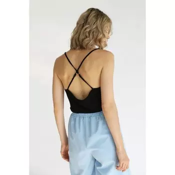 Топ с бретелями на перекрест, размер 48